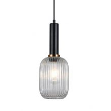 Antiola lampa wisząca czarny/przezroczysty 1x40W E27